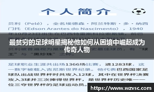 最贫穷的足球明星揭秘他如何从困境中崛起成为传奇人物
